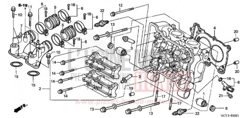 CULASSE (FJS600D3/D4/D5/A3/A4/A5) FJS600A3 de 2003